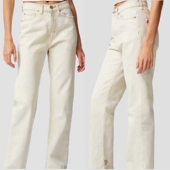 BDG Denim - BDG Cowgirl Jeans Creme Straight Leg Midrise Denim
